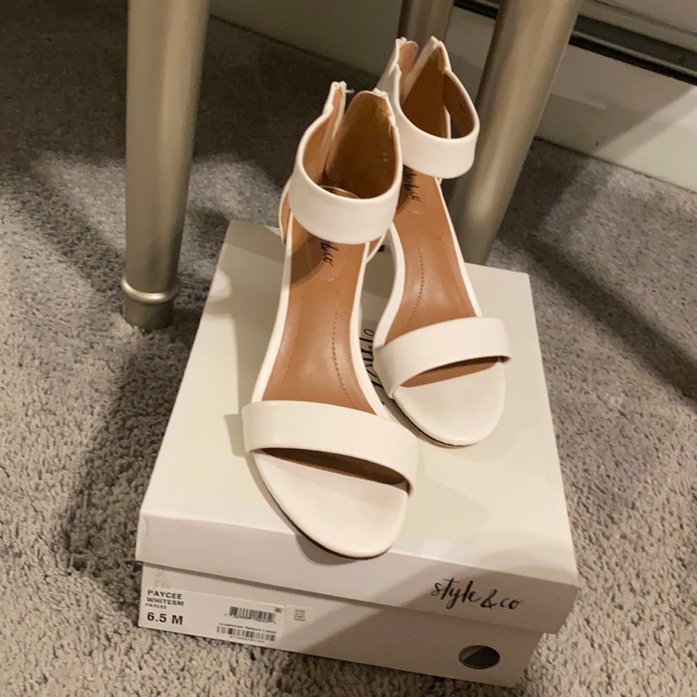 White sandal